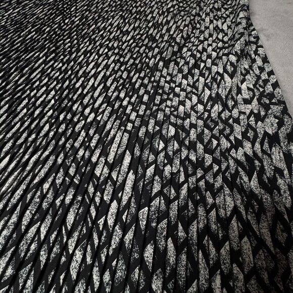 Adrienne Vittadini Sport Vintage Maxi Skirt Maxi Geometric Snake Look Plated USA - Picture 6 of 11